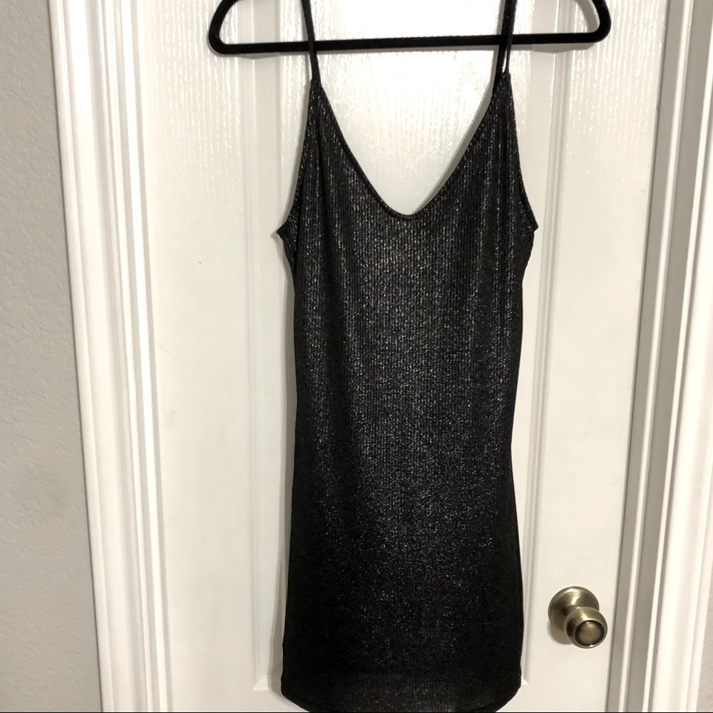 Black glittery mini dress Sz S